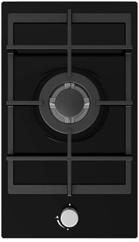 Cookology GGH301BK 30cm Gas on Glass Hob Wok Burner with LPG Conversion Kit