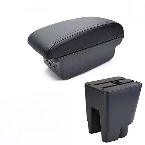 for Toyota Etios Liva. Car Armrest Leather Arm Rest Styling Storage Box Center Console Accessories Decoration Interior Auto Sturdy (Color : 1)