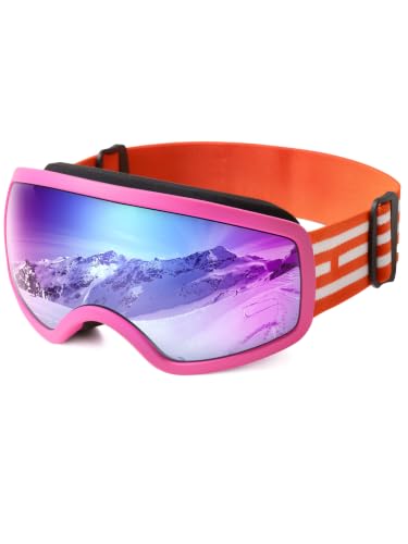 EasYoung Kids Snow Ski Goggles, Snowboard Goggles for Children, Youth, Boys & Girls 4-15