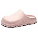 Women's Arch Support EVA Garden Shoes for Women - Comfort Waterproof Slip-on Outdoor Beach Mules Sandal Ladies Classic Closed Toe Clogs (Pink,US 9-10)