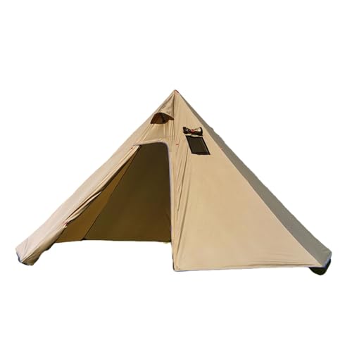 Camping Pyramid Tents - Teepee Camping | Weather Resistant, Front and Back Door Design for Hiking, Family Beach Camping, Party