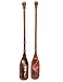 WorldBazzar Set of 2 Nautical Oar Paddle with Flamingo and Pelican Wooden Wall Art Decor 40"