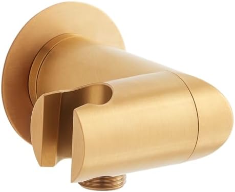 Signature Hardware 478495 Swivel Water Supply Elbow and Bracket for Hand Shower - Brushed Gold