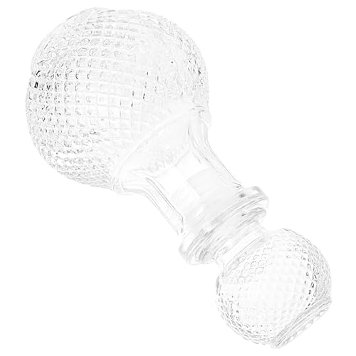 HEALLILY Distributeur de liqueur en verre transparent épais - Bouteille de whisky créative pour vin et spiritueux - Récipient à vin pour la maison, le bar et les événements
