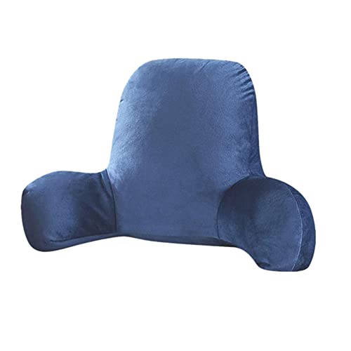 Moonase Backrest Reading Pillow With Arms,Reading Lumbar Cushion Pillows,Sofa Bed Back Support Cushion Great For Or Sitting In Bed For Relaxing Gaming Reading And Watching Blue #TOP14