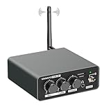 MANAYO PM6BT Bluetooth Phono Preamp with Receiver & Transmitter for Bluetooth Turntables, Wireless Turntable Preamplifier for MM Vinyl with Adjustable Volume/Bass/Treble EQ, Headphone Output