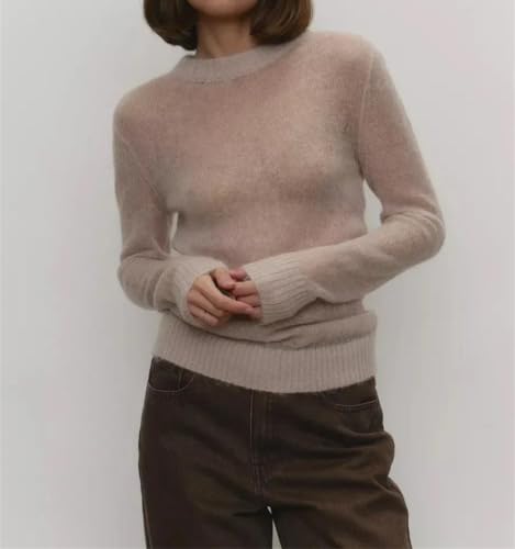 Women's Slim Fit Sweater Pullover Round Neck Long Sleeve Casual Chic Loose Fit Summer Fall Top3