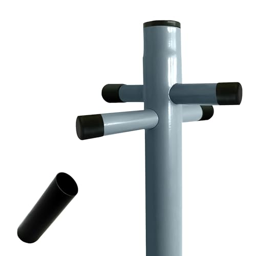 Crystals 2 Pack Extendable Washing Line Posts Heavy Duty Galvanised Clothes Drying Poles with Ground Sockets Outdoor Laundry Line Support for Garden Patio & Backyard Use Grey