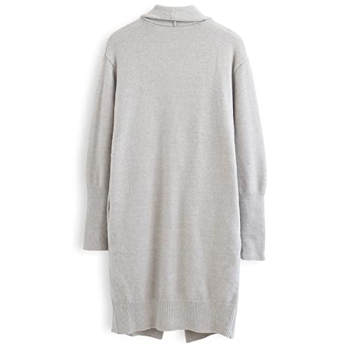 CHICWISH Women's Open Front Waterfall Longline Knit Cardigan Coatigan Light Jacket4