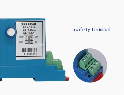 Transmetteur de courant 10A avec sortie 0-10V pour montage sur rail Din - 5