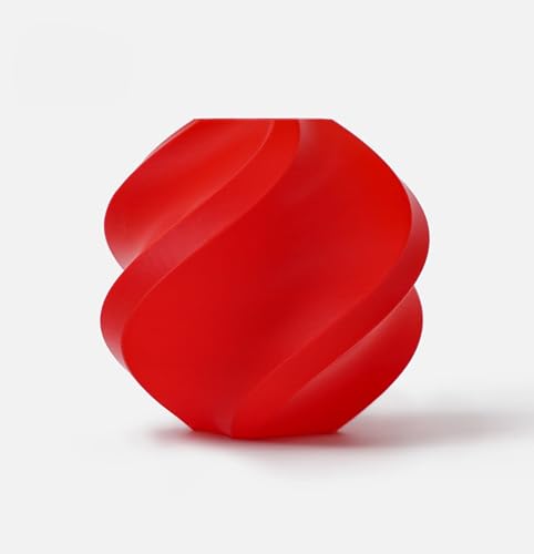 Image of Bambu Lab PLA Basic Red 3D Printer Filament Diameter: 1.75mm + /- 0.03mm, Smooth Surface Finish, Biodegradable (with Spool)