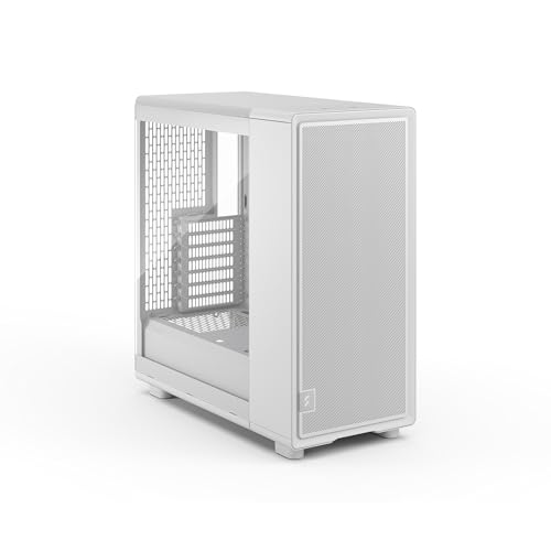 Image of Fractal Design Epoch White - Clear Tempered Glass Side Panel - Gaming PC Case - Mesh Front Panel - Three Momentum 12 Fans Including - Spacious Interior - ATX /mATX /ITX Support