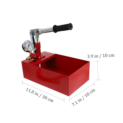 Bomba de prueba de presión manual de 25kg con manómetro claro y estilo aleatorio 2
