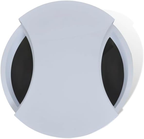vidaXL Coffee Table Shape-Adjustable High Gloss White Side End Storage Table