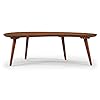 Mid Century Modern Abstract Shaped Coffee Table/Solid Wood/Castanho Finish #3