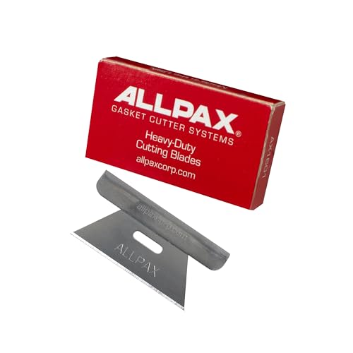 Allpax AX1601 Cutting Blades for Heavy-Duty Gasket Cutter, Steel (Pack of 6), silver