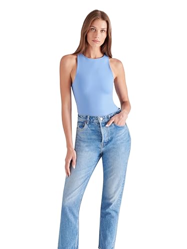 Image of Steve Madden Apparel NICO Bodysuit, Indigo Blue, X-Small
