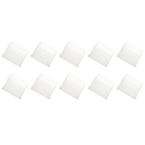 METALLIXITY Chair Leg End Cover (50mm x 50mm) 16Pcs, Square PVC Furniture Feet Caps Floor Protector - for Sofa Table Patio Chairs Clear