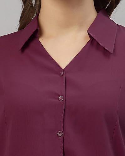 Image of Women's Poly Viscose Regular Fit Shirt, Casual and Formal Wear