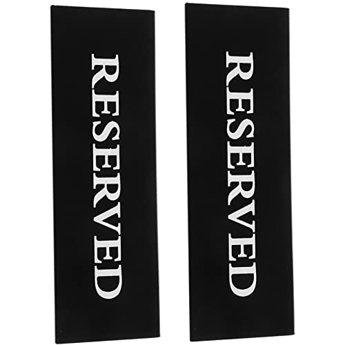 KICHOUSE 2Pcs Reserved Signs for Weddings Events Table Cards for Restaurant Reservations for Saving Seats at Parties Ceremonies
