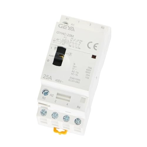 Contacteur modulaire protégeant les circuits contre la surcharge 4P 25A 230V - 6