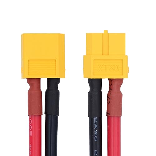 xiwai Cable de extensión XT60 de 12 AWG macho a hembra para estac...