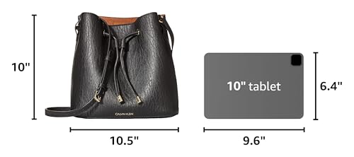 Image of Calvin Klein Women's Gabrianna Novelty Bucket Shoulder Bag