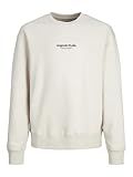 JACK&JONES JUNIOR JORVESTERBRO Sweat Crew Neck BN MNI Sudadera, Moonbeam/Fit:Loose, 98 para Niños