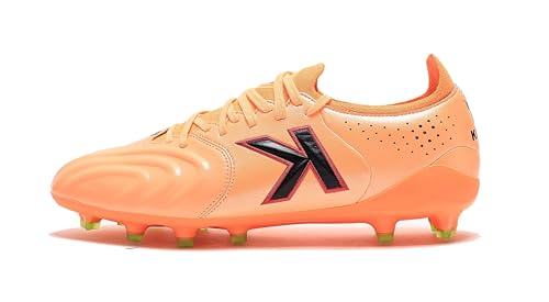 Best Kangaroo Leather Football Boots for Ultimate Performance 13 KELME Kangaroo Leather Soccer Cleats - FG Pro K-Leather Soccer Shoes - Outdoor Indoor Football Boots Mens Adult Sizes (Orange, 9)
