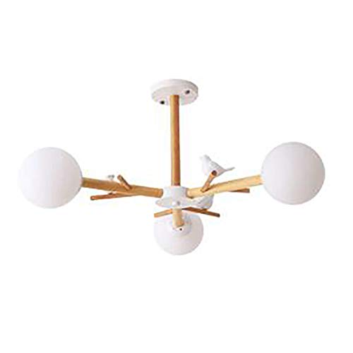 Lustre moderne spoutnik en bois pour illuminer chaleureusement votre salon