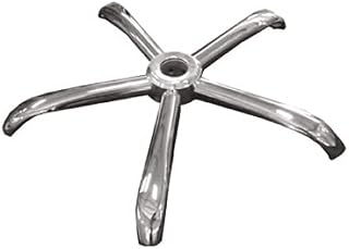 Replacement Large 25" Diameter 5 Spoke office Chair Base In Stylish Chrome Finish With Castors