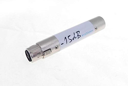 PROCRAFT Inline ATTENUATOR XLR Female to Male Adaptor -15dB PAD SVP559-15DB