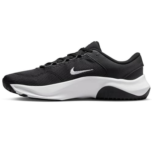 Nike Legend Essential 3, Sneaker Mujer, Black/White-Iron Grey, 39 EU