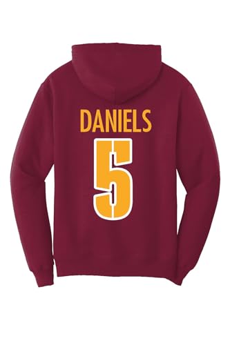 Jayden Daniels Maroon Pullover YOUTH Hoodie