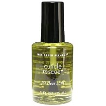 Cuticle Rescue Nail Treat Glass - 0.5 Fluid Ounce Bottle with Brush - Organic Formula