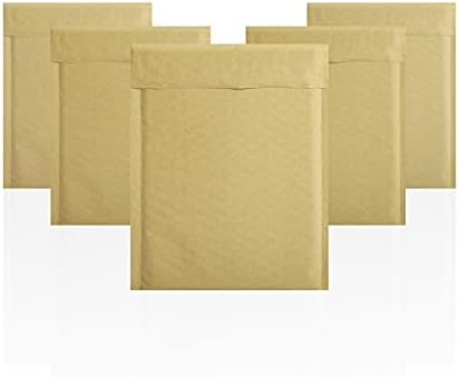 AMIFF Kraft Bubble Mailer 14.25 x 19 Inch, Pack of 10 Brown Kraft Bubble Mailers with Sturdy Adhesive, Waterproof Padded Mailing Envelopes, Laconic Padded Envelopes Self Seal, Opaque Kraft Mailers