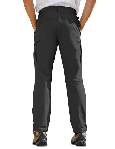 MOURCE Men's Lightweight Hiking Pants Quick Dry - Water Resistant Outdoor Cargo Pants for Men 7 Pockets2
