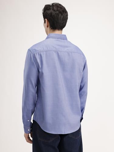 Image of WROGN Men's Pure Cotton Shirt | Solid | Comfort Fit
