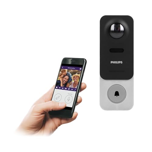 Philips WelcomeEye Link, videoportero inalámbrico inteligente con WiFi recargable 531134 Philips Polska 5908254811586