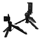 NOLITOY 2 STÜCK Faltbarer Handyhalter Desktop Stativ mit Verstellbarem Clip Tragbarer Rutschfester Telefonständer für Smartphone Live Streaming und Videoaufnahme Kompatibel Stabil und