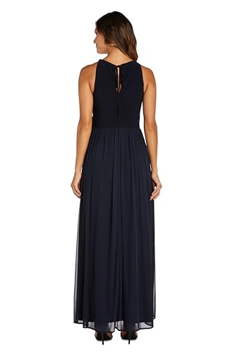 Image of Halter Maxi Dress W /Rhinestone Waist & Flowing Car Wash Skirt