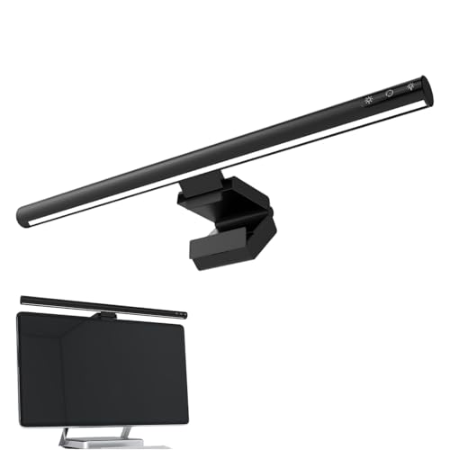 Monitor Light Bar Computer con Controllo Touch, Protezione Occhi Lampada da Scrivania Regolabile Livelli di Luminosità 5 Temperatura Colore Anti Blu Luce PC Barra Luce Luce Lampada Monitor per Casa
