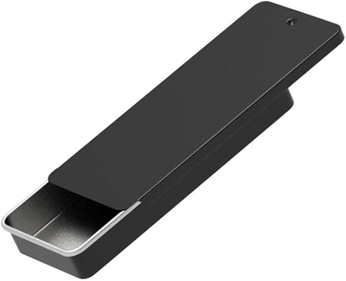 Haohaiblooms Mini recipientes retangulares de lata com tampa deslizante – caixa de armazenamento de metal portátil para artesanato, protetores labiais faça você mesmo, perfumes sólidos – estojo vazio