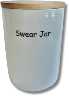 Swear Jar for Adults Funny - Swear Bank - Swear Piggy Bank - Swear Box - Swear Jar Bank - Cuss Jar - Cuss Bank - Piggy Banks for Adults - Adult Piggy Bank for Real Money