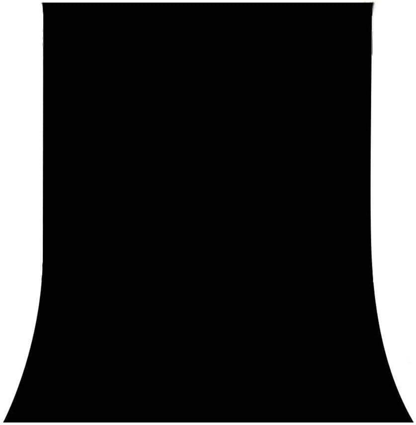 eWINNER 1.5M*3M(5 ft x 10 ft) Photo Square Green Color Photo Backgrounds Photo Square Background Studio Photography Room Screen Backdrop Background Drop (Black, 5ft x 10ft)