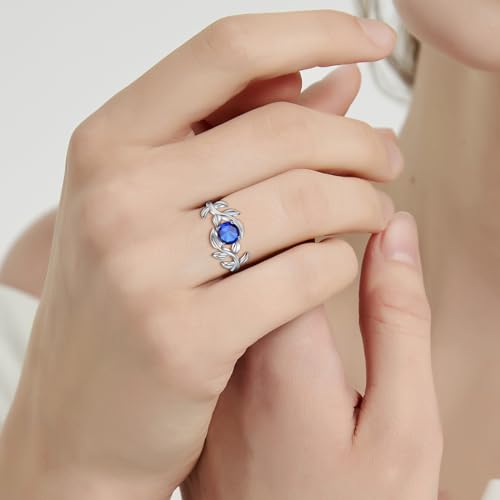 Yaresul Adjustable Blue Sapphire Engagement Ring