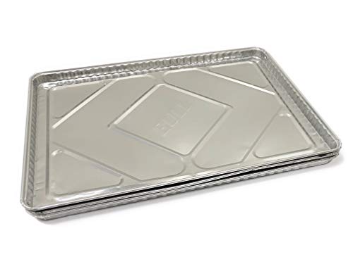Bull Outdoor Products 24268 Grease Tray Liner,Silver, 12 Pack, 30 Inch