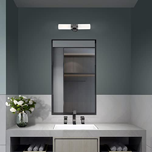 Image of Livex Lighting 15072-46 Aero Wall Sconce, Black Chrome