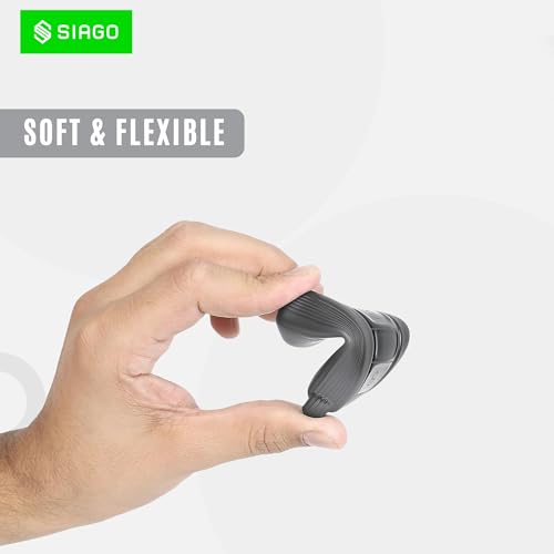 Image of SIAGO TPU Key Cover Compatible with Tata Nexon | Altroz | Tiago | Punch | Harrier | Safari | Tigor 3 Button Flip Key Cover (Grey Pack of 2)