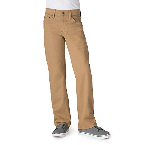 Levi Strauss Signature Gold Big Boys' Straight Fit Jeans, Empire Khaki, 8